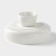 Ceramic dish for fruits, d = 15.5 cm, white color