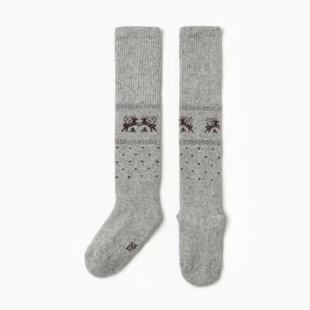 Golphs for children from Mongolian wool, gray color, 2-4 years old