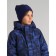 Knitted hat for a boy, size 54, dark blue color