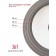 Olivetti Glu28 pan cover with silicone rim and pen, glass, 3 sizes, d = 28/30/32 cm
