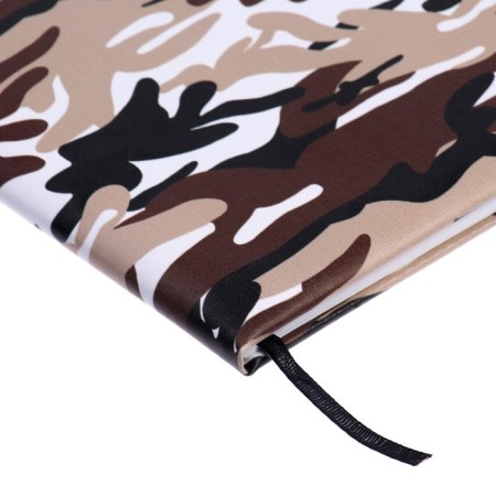 Universal diary for grades 1-11 leather camouflage, solid cover, artificial leather, application, liesse, 48 sheets-2