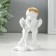 Polystone souvenir "Snow -white angels - explanation" 8x5x11 cm