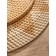 Decorative wicker rattan "Sun", 50x50x5 cm