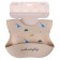Bibslate for feeding "dinosaurics" silicone with pockets, color gray color