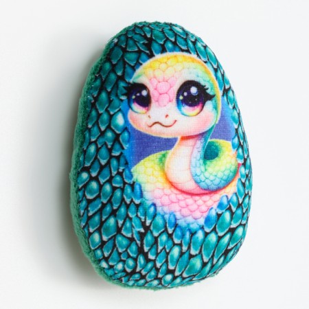 New Year! Soft magnet "Snake in the egg", green-2