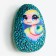 New Year! Soft magnet "Snake in the egg", green