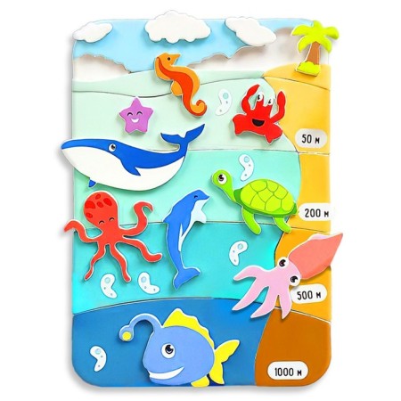 The training set “Study the planet”, the underwater world, in the package