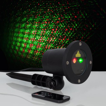 Light device "Points", IP65, remote control, red/green glow, 12 V