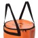 A bucket with a lid of rangers for fish, PVC, 33x33x30 cm, color orange color