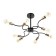 Ripley chandelier 8he27 40w black and gold 60x60x40 cm
