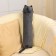 Soft toy-podushka "cat", 50 cm, black color