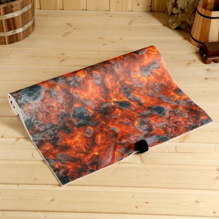 Rug-lane for the bath "Coals", 50 x 150cm-2