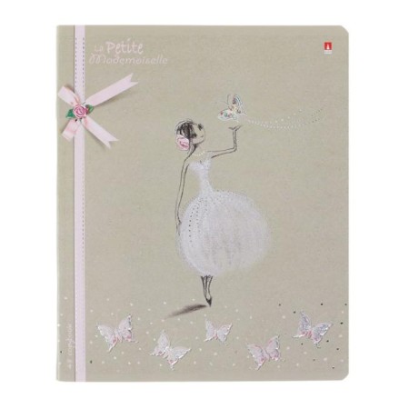 Notebook of 48 sheets in the cage "Romantic mood", cover coated cardboard, selective varnish, foil, kongrev, mix-3