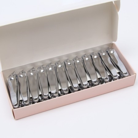Kusachki - Mesipser manicure, mowed blade, 6 cm, packing 24 pcs in a box, silver color-4
