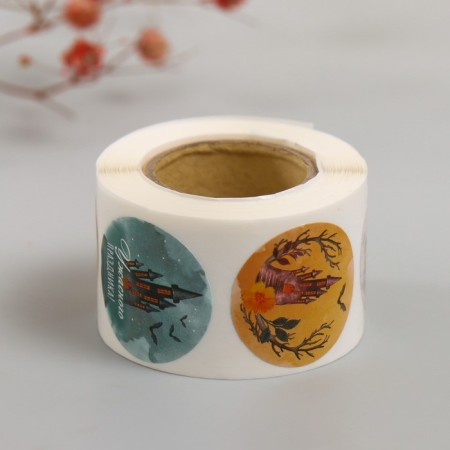 Stick Paper "Scary beautiful" d = 2.5 cm 252 pcs in roll-4