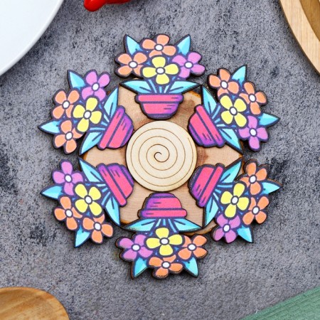 Hot "Flower Pot" stand, d = 12 cm, juniper