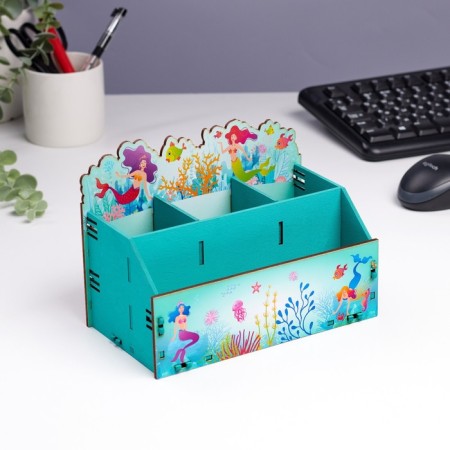 Organizer for the Office "Mermaids" 4 departments 21x11x14.5-1