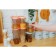 Bank for bulk products, polymerbyt "Lux", 1.1 l, color mix