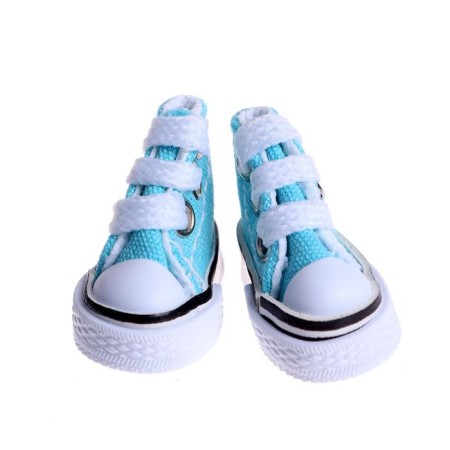 Puppet sneakers, sole length 3.8 cm, blue color-1