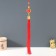 Plastic suspension, textiles "Chinese flashlight with a knot of happiness" red 3x3x31 cm