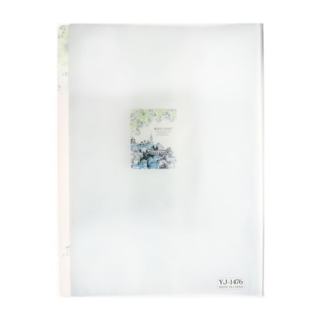A4 folder, with 60 transparent files "City", mix-8