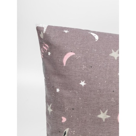 Pillowcase Amarobaby Princess, calico, size 40x60 cm, gray color, pink-2