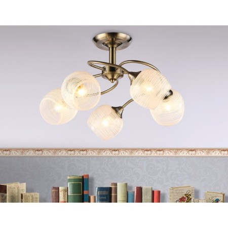 Suspended chandelier Ambrella Light, Traditional, TR3199, 5HE27, Bronze Color-1