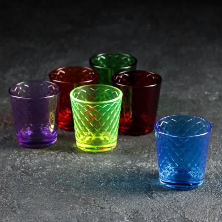Set of stops "Rainbow", 50 ml, 6 pcs, form mix