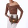 Female bag Textura, small size, brown color