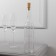 Garland "thread" 1 m dew with a cork, IP20, silver thread, 10 LED, glow blue, lr44x3