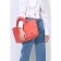 Bag-tout on lightning, orange color