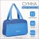 Lightning bag, external pocket, textura, blue/blue color
