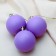 Set of balls plastic D-5.5 cm, 3 pcs "matte" purple