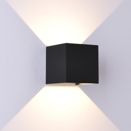 Street lamp Mantra Davos, Led, 1100lm, 3000k, 100x100x100 mm, matte black color-1