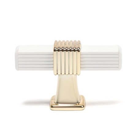 Handle button Cappio PK117, white/gold color-1