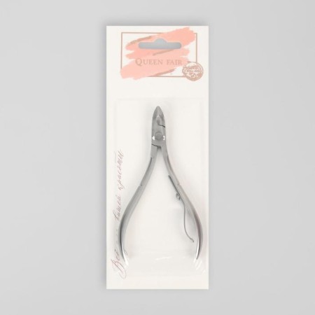 Manicure nippers, 9.5 cm, blade length - 7 mm, on blist, silver color-4