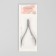 Manicure nippers, 9.5 cm, blade length - 7 mm, on blist, silver color