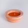 Aromatic candle in concrete "Semisphere", 9x4 cm, orange, orange and cinnamon