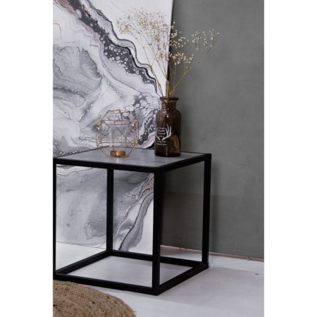 Tumbling table 1, 400x400x400, Black Muar/Metropolitan Gray-2