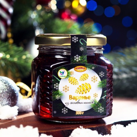 New Year's jam from pine cones, 300 g
