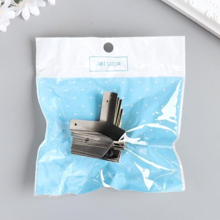 Corner (overlay) for caskets metal 3x3x3 cm-3