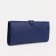 Women's wallet on the button, blue color