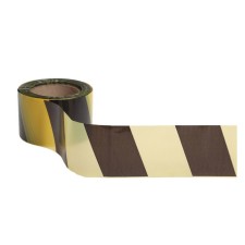 Fencing tape 100 m, black and yellow, width 7.5 cm, thickness 50 μm