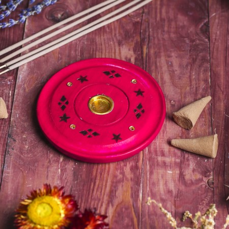 Standing for incense "Bright colors" 10x10x1 cm mix-8