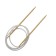 Circular knitting needles, bamboo, 100 cm/4.5 mm