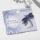 Brooch "From the evil eye" Dragonfly is small, the color is blue in silver