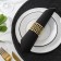 Ring for Napkin "Whole Wick", 4.5 × 3.5 cm, gold color