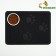 2-in-1 rug for a bowl/toilet for animals with rounded corners, 48 ​​x 35 cm, dark gray