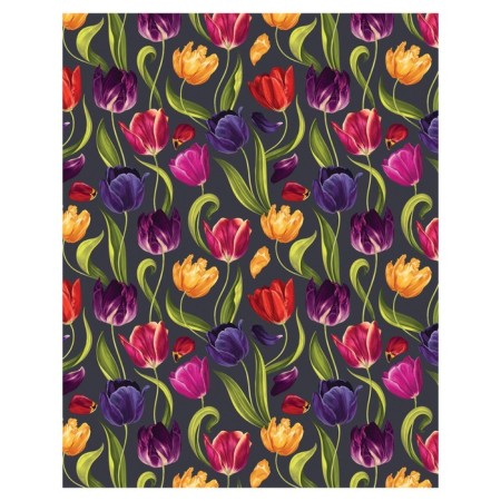 Pillow Bitter "Multi -colored tulips, decorative, size 16x45 cm-1