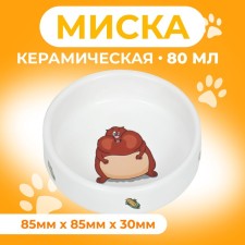 Ceramic bowl for rodents 